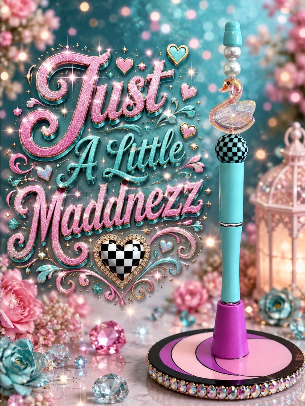 Just A Little Maddnezz Turquoise Pen